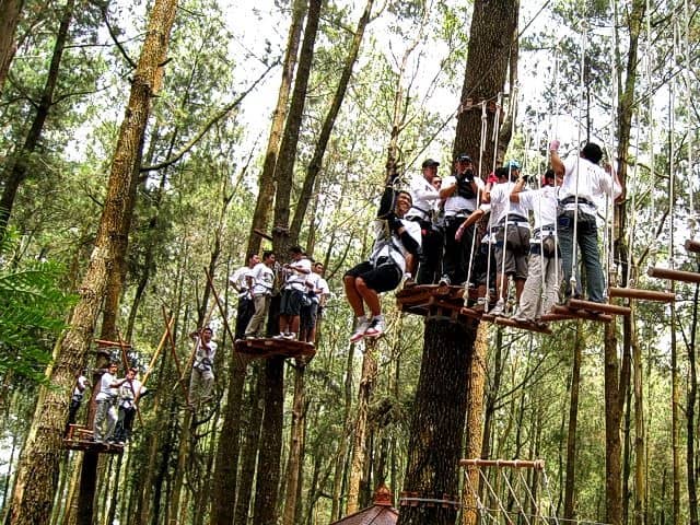 kopeng treetop adventure park