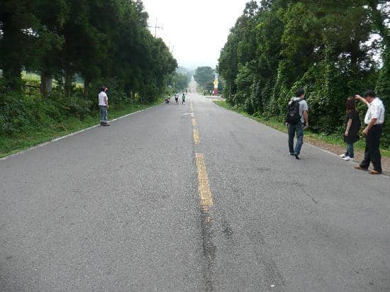 mysterious road in jeju island